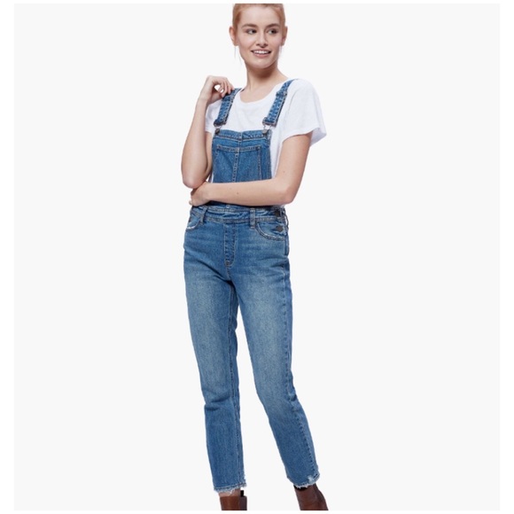 paige sierra denim overalls